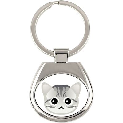 American Shorthair - Porte-Clés Par Art-Dog - Publicité American Shorthair - Porte-Clés Par Art-Dog - Publicité