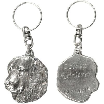 ART Porte-Clés Golden Retriever Plaqué Argent, Présenté Dans Un Coffret Décoratif, I - Publicité ART Porte-Clés Golden Retriever Plaqué Argent, Présenté Dans Un Coffret Décoratif, I - Publicité