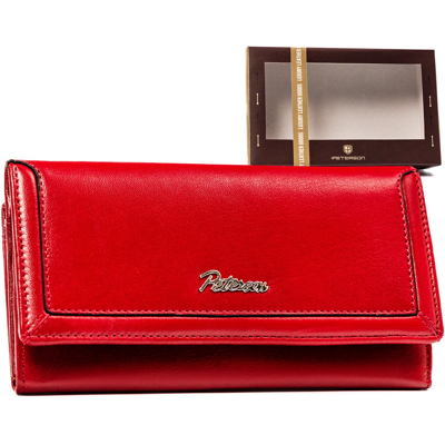 Sans Marque Grand Portefeuille En Cuir Pour Femme Avec Fermoir Et Fermeture À Pression - Publicité Sans Marque Grand Portefeuille En Cuir Pour Femme Avec Fermoir Et Fermeture À Pression - Publicité