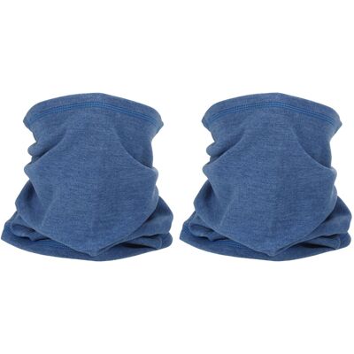Uxcell Écharpe D'Hiver Pour 2 Pièces, Cache-Col Anti-Vent Bleu Denim - Publicité Uxcell Écharpe D'Hiver Pour 2 Pièces, Cache-Col Anti-Vent Bleu Denim - Publicité