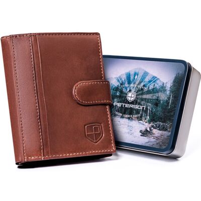 Sans Marque Portefeuille Zippé En Cuir Pour Homme - Peterson - Publicité Sans Marque Portefeuille Zippé En Cuir Pour Homme - Peterson - Publicité