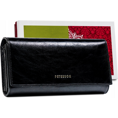 Sans Marque Portefeuille En Cuir Pour Femme Avec Protection Rfid - Peterson - Publicité Sans Marque Portefeuille En Cuir Pour Femme Avec Protection Rfid - Peterson - Publicité