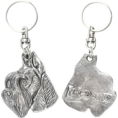 ART Schnauzer, Schnauzer I - Porte-Clés Chien Argenté Dans Un Coffret Décoratif, Acc - Publicité ART Schnauzer, Schnauzer I - Porte-Clés Chien Argenté Dans Un Coffret Décoratif, Acc - Publicité