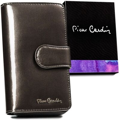 Sans Marque Portefeuille Vertical Femme En Cuir Verni Avec Fermeture À Pression - Cardin - Publicité Sans Marque Portefeuille Vertical Femme En Cuir Verni Avec Fermeture À Pression - Cardin - Publicité