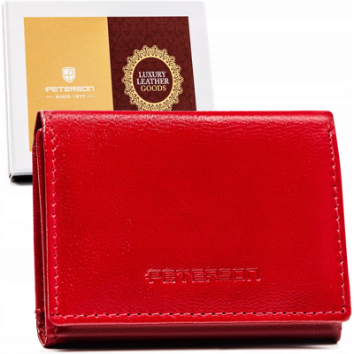 Sans Marque Petit Portefeuille En Cuir Pour Femme Avec Fermeture À Pression - Peterson - Publicité Sans Marque Petit Portefeuille En Cuir Pour Femme Avec Fermeture À Pression - Peterson - Publicité
