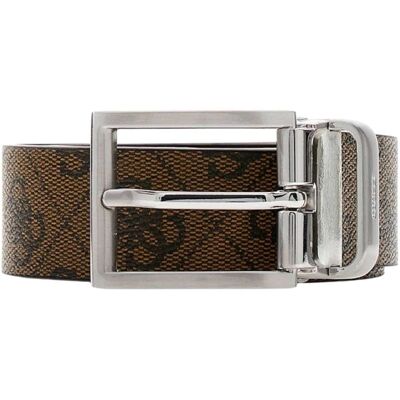 Guess Ceinture Réversible Ajustable Milano Classique Coffee H35 Homme Xl - Publicité Guess Ceinture Réversible Ajustable Milano Classique Coffee H35 Homme Xl - Publicité