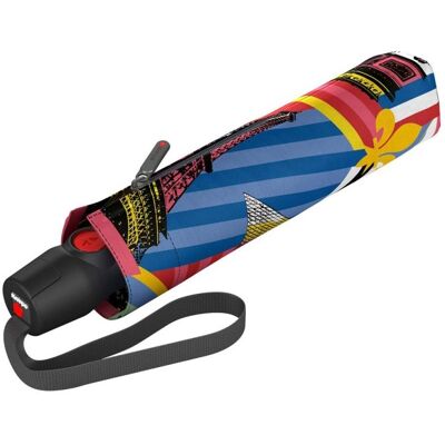 Knirps - Parapluie Pliant \"T200 Medium Duomatic\" - Paris Pop - 11612 - Publicité Knirps - Parapluie Pliant \"T200 Medium Duomatic\" - Paris Pop - 11612 - Publicité