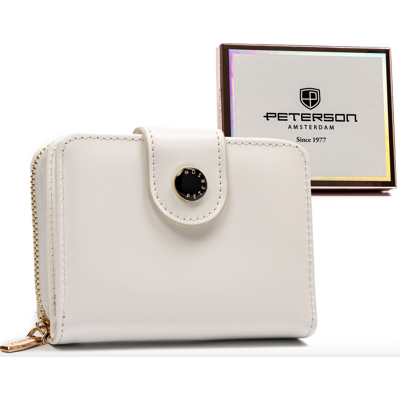 Sans Marque Petit Portefeuille Pour Femme En Éco-Cuir Avec Bouton-Pression, Fermeture Éclair - Publicité Sans Marque Petit Portefeuille Pour Femme En Éco-Cuir Avec Bouton-Pression, Fermeture Éclair - Publicité