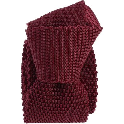 Tony & Paul. Cravate Tricot. Tony, Soie. Rouge Bordeaux - Uni - Fabrique En It - Publicité Tony & Paul. Cravate Tricot. Tony, Soie. Rouge Bordeaux - Uni - Fabrique En It - Publicité
