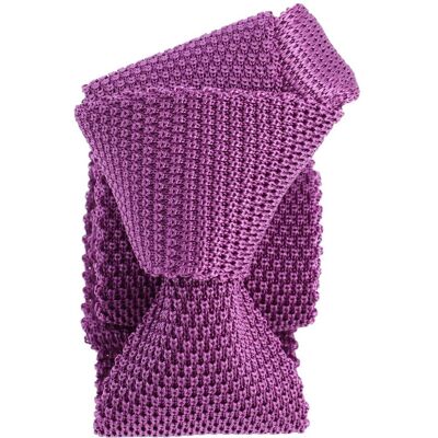 Tony & Paul. Cravate Tricot. Tony, Soie. Rose Fuchsia - Uni - Fabrique En Ital - Publicité Tony & Paul. Cravate Tricot. Tony, Soie. Rose Fuchsia - Uni - Fabrique En Ital - Publicité