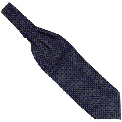 Tony & Paul. Foulard Ascot. Victoria, Soie. Bleu - Pois - Fabrique En Italie. Publicité Tony & Paul. Foulard Ascot. Victoria, Soie. Bleu - Pois - Fabrique En Italie. Publicité