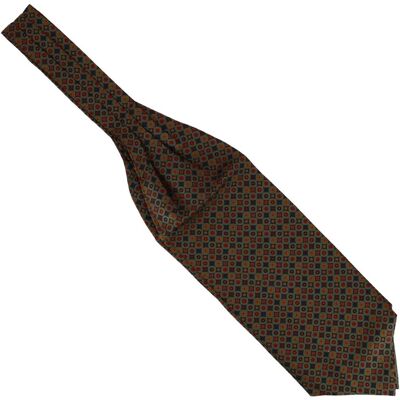 Tony & Paul. Foulard Ascot. Victoria, Soie. Vert Classique - Pois - Fabrique E - Publicité Tony & Paul. Foulard Ascot. Victoria, Soie. Vert Classique - Pois - Fabrique E - Publicité