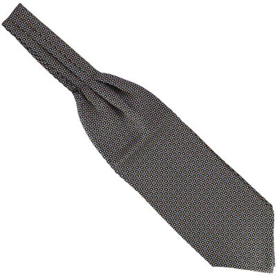Tony & Paul. Foulard Ascot. Sofia, Soie. Bleu - Carreaux - Fabrique En Italie. Publicité Tony & Paul. Foulard Ascot. Sofia, Soie. Bleu - Carreaux - Fabrique En Italie. Publicité