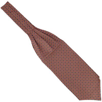 Tony & Paul. Foulard Ascot. Sofia, Soie. Rouge - Carreaux - Fabrique En Italie - Publicité Tony & Paul. Foulard Ascot. Sofia, Soie. Rouge - Carreaux - Fabrique En Italie - Publicité