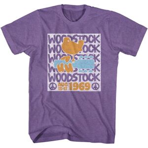 Woodstock - Empilé - Manches Courtes - Mélangé - Adulte - T-Shirt - Publicité Woodstock - Empilé - Manches Courtes - Mélangé - Adulte - T-Shirt - Publicité