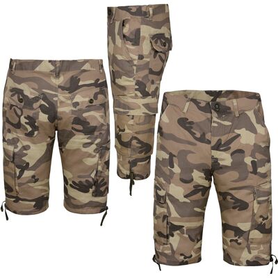 Shorts Cargo Combat Homme Camouflage Camo Army Décontracté Travail - Publicité Shorts Cargo Combat Homme Camouflage Camo Army Décontracté Travail - Publicité