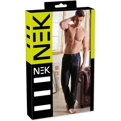 Nek - Pantalon Long Noir Mat Pour Homme Avec Poches, Taille L - Publicité Nek - Pantalon Long Noir Mat Pour Homme Avec Poches, Taille L - Publicité