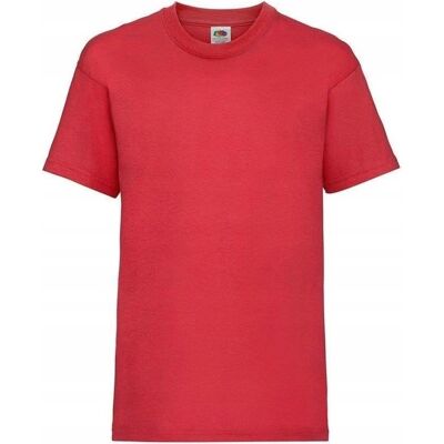 Fruit Of The Loom T-Shirt Rouge En Coton, Taille 7-8 Ans, 128 Cm - Publicité Fruit Of The Loom T-Shirt Rouge En Coton, Taille 7-8 Ans, 128 Cm - Publicité
