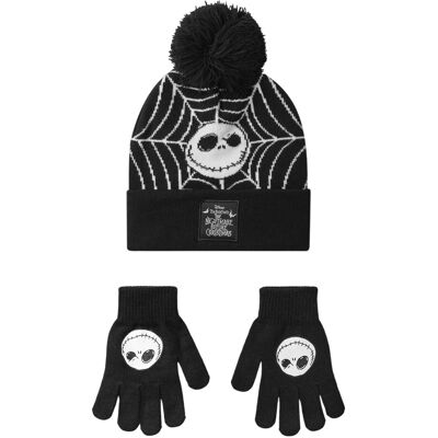 The Nightmare Before Christmas - Ensemble Bonnet Et Gants Motif Jack (Ns9318) - Publicité The Nightmare Before Christmas - Ensemble Bonnet Et Gants Motif Jack (Ns9318) - Publicité