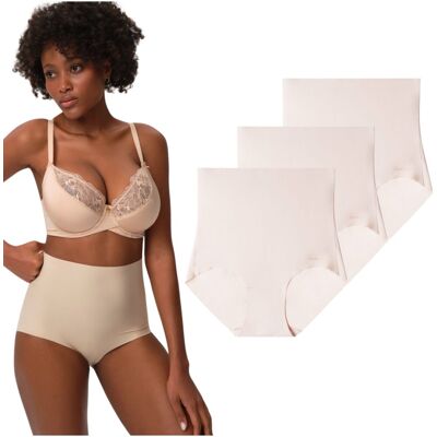 Lot De 3 Culottes Taille Haute - Culottes Amincissantes Esotiq L - Publicité Lot De 3 Culottes Taille Haute - Culottes Amincissantes Esotiq L - Publicité