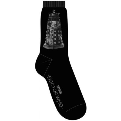 Doctor Who 'Dalek' (Noir) Chaussettes (Taille = Eur 41-45) - Officiel - Publicité Doctor Who 'Dalek' (Noir) Chaussettes (Taille = Eur 41-45) - Officiel - Publicité