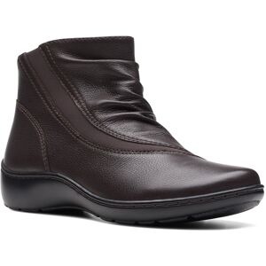 Clarks Cora Derby Bottillon Pour Femmes En Cuir Brown - Publicité Clarks Cora Derby Bottillon Pour Femmes En Cuir Brown - Publicité