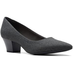 Clarks Teresa Step Escarpin Pour Femmes En Toile Gris - Publicité Clarks Teresa Step Escarpin Pour Femmes En Toile Gris - Publicité