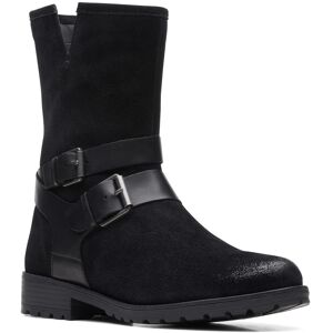 Clarks Clarkwell Mid Non Spécifié Pour Femmes En Suede Noir - Publicité Clarks Clarkwell Mid Non Spécifié Pour Femmes En Suede Noir - Publicité