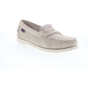 Sebago Dan Boat Roughout Loafer Pour Femmes En Suede Gris - Publicité Sebago Dan Boat Roughout Loafer Pour Femmes En Suede Gris - Publicité