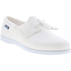Sebago Monterey Chaussures Bateau Pour Hommes En Mesh Blanc - Publicité Sebago Monterey Chaussures Bateau Pour Hommes En Mesh Blanc - Publicité