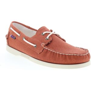 Sebago Portland Washed Canvas Chaussures Bateau Pour Hommes En Toile Brown - Publicité Sebago Portland Washed Canvas Chaussures Bateau Pour Hommes En Toile Brown - Publicité
