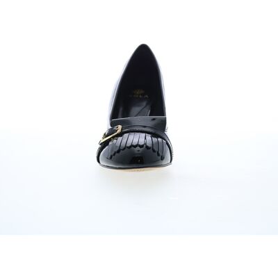 Isola Tara 6229311 Womens Black Leather Slip On Heels Pumps Shoes - Publicité Isola Tara 6229311 Womens Black Leather Slip On Heels Pumps Shoes - Publicité