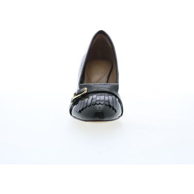 Isola Tara 6229393 Womens Black Leather Slip On Heels Pumps Shoes - Publicité Isola Tara 6229393 Womens Black Leather Slip On Heels Pumps Shoes - Publicité