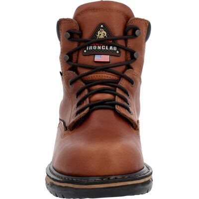 Rocky Ironclad Waterproof Pour Hommes En Cuir Brown - Publicité Rocky Ironclad Waterproof Pour Hommes En Cuir Brown - Publicité