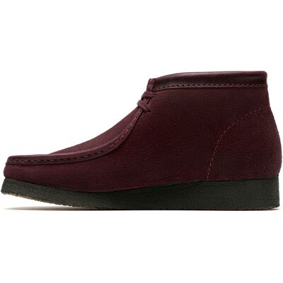 Clarks Wallabee Boot Bottes Chukka Pour Hommes En Suede Rouge - Publicité Clarks Wallabee Boot Bottes Chukka Pour Hommes En Suede Rouge - Publicité