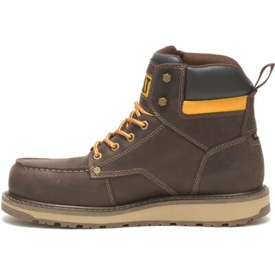 Caterpillar Calibrate Steel Toe Pour Hommes En Cuir Brown - Publicité Caterpillar Calibrate Steel Toe Pour Hommes En Cuir Brown - Publicité