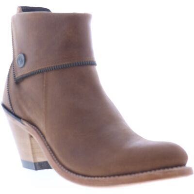 Jama Old West Leather Upper Santiague Pour Femmes En Cuir Brown - Publicité Jama Old West Leather Upper Santiague Pour Femmes En Cuir Brown - Publicité