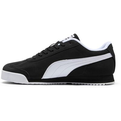 Puma Roma 24 Reversed Baskets Pour Hommes En Cuir Noir - Publicité Puma Roma 24 Reversed Baskets Pour Hommes En Cuir Noir - Publicité