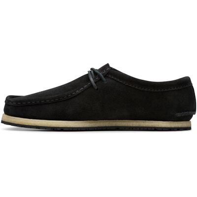 Clarks Godney Lace Pour Hommes En Suede Noir - Publicité Clarks Godney Lace Pour Hommes En Suede Noir - Publicité