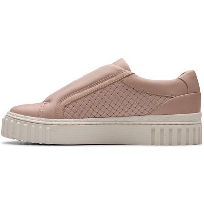 Clarks Mayhill Bay Baskets Pour Femmes En Cuir Rose - Publicité Clarks Mayhill Bay Baskets Pour Femmes En Cuir Rose - Publicité