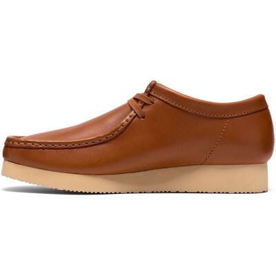 Clarks Wallabee 2604 Pour Hommes En Cuir Brown - Publicité Clarks Wallabee 2604 Pour Hommes En Cuir Brown - Publicité