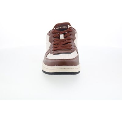 Tommy Hilfiger Lukas Baskets Pour Hommes En Synthétique Blanc - Publicité Tommy Hilfiger Lukas Baskets Pour Hommes En Synthétique Blanc - Publicité