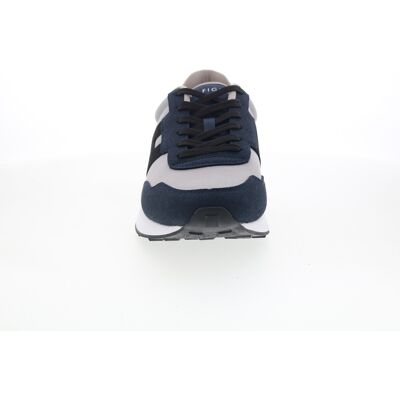 Tommy Hilfiger Vowler Baskets Pour Hommes En Toile Bleu - Publicité Tommy Hilfiger Vowler Baskets Pour Hommes En Toile Bleu - Publicité