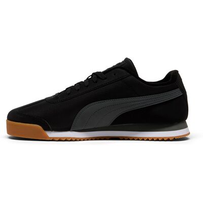 Puma Roma 24 Showboat Baskets Pour Hommes En Cuir Noir - Publicité Puma Roma 24 Showboat Baskets Pour Hommes En Cuir Noir - Publicité