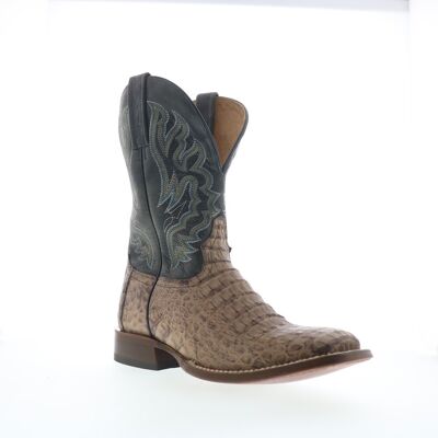 Tony Lama Marfa Caiman Santiague Pour Hommes En Cuir Brown - Publicité Tony Lama Marfa Caiman Santiague Pour Hommes En Cuir Brown - Publicité