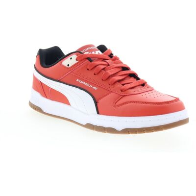 Puma Pl Porsche Legacy Rbd Game Low Baskets Pour Hommes En Cuir Rouge - Publicité Puma Pl Porsche Legacy Rbd Game Low Baskets Pour Hommes En Cuir Rouge - Publicité