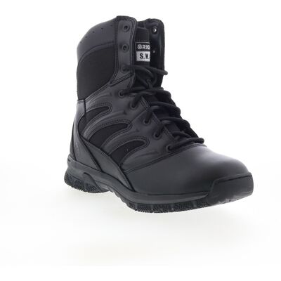 Original Swat Force 8\" Side Zip Combat Pour Hommes En Cuir Noir - Publicité Original Swat Force 8\" Side Zip Combat Pour Hommes En Cuir Noir - Publicité