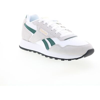 Reebok Glide Baskets Pour Hommes En Suede Blanc - Publicité Reebok Glide Baskets Pour Hommes En Suede Blanc - Publicité