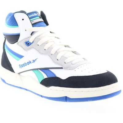 Reebok Bb 4000 Ii Mid Baskets Pour Hommes En Suede Blanc - Publicité Reebok Bb 4000 Ii Mid Baskets Pour Hommes En Suede Blanc - Publicité