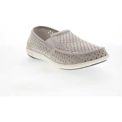 Spenco Equinox Slip-On Loafer Pour Femmes En Suede Gris - Publicité Spenco Equinox Slip-On Loafer Pour Femmes En Suede Gris - Publicité